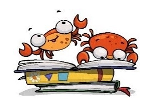Bücherkrabben.jpg Hier ist das Veranstaltungslogo Bücherkrabben der Stadtbibliothek zu sehen. © Stadt Osterholz-Scharmbeck